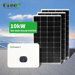 Cheap LCD Monocrystalline Silicon On Grid Solar System With Monitoring for sale
