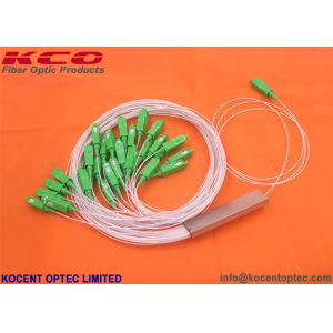 Mini Blockless PLC Fiber Optic Splitter 1x32 with 0.9mm Pigtail and 1.0m Length