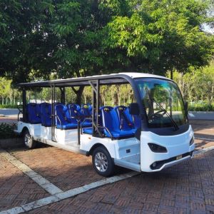 18 Seats Sightseeing Shuttle Bus Electric Car With Trojan Battery