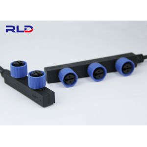 PA66 2 Pin Waterproof Connector Plug , Automotive T Shape Waterproof DC Plug