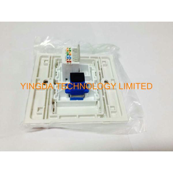 Flame Retardant Network RJ45 Optical Fiber Cable Outlet , Wall Socket Panel SC