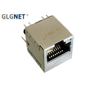 1000BASE T Rj45 Ethernet Magjack Surface Mount Vertical / Straight Angle