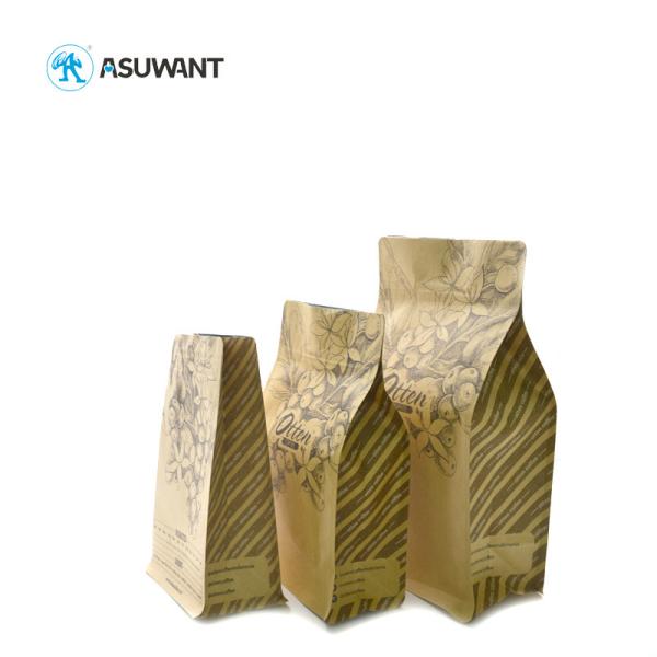 Quality Resealable 500 Gsm Kraft Zipper Pouch Bags Fda Approved wholesale