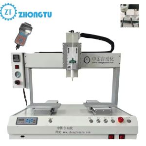 China Fully Automatic 3 Axis Glue Dispenser with Repeat Accuracy ±0.02mm and Maximum Speed 500mm/s for Static Elimination within 100V on sale China Fully Automatic 3 Axis Glue Dispenser with Repeat Accuracy ±0.02mm and Maximum Speed 500mm/s for Static Elimination within 100V on sale