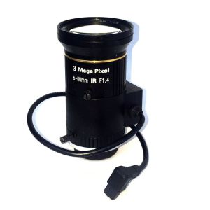China 3MP 5-50mm F1.4  1/3 Auto Iris Varifocal Lens For Cctv Security Surveillance System on sale