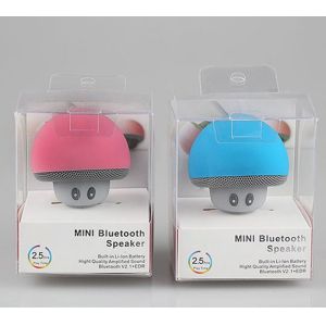 Cartoon Mushroom Wireless Bluetooth Speaker Waterproof Sucker Mini Portable