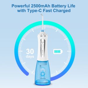 300ml Home And Travel IPX7 Portable Oral Irrigator Teeth Cleaning 5 Modes