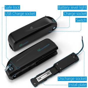 Rechargeable Lithium Bike Battery Pack 36V 10Ah 15Ah Replacements