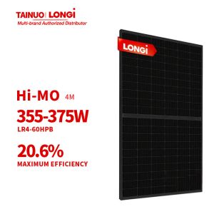 LONGi Hi-MO 4m LR4-60HPB 355-375M M6 9BB Half Cell Black Frame Solar Panels 9BB
