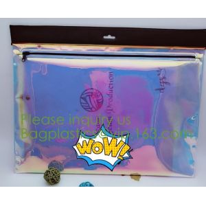 Packaging Bag Customized PVC Zipper Bag,frosted slider transparent k water proof