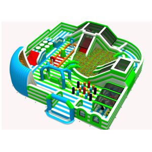 Promotional Indoor Inflatable Theme Park For Adults Punchure - Proof