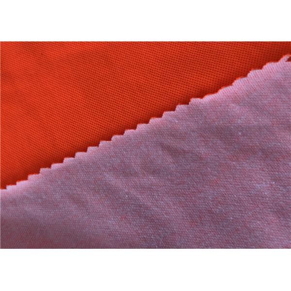 EN20471 Fluorescent Hi Vis Pique Knitted Fabric 55% Polyester 45% Cotton