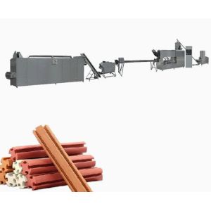 Custom Designed Pet Treat Machine Extruded Dog Chewing Food Processing