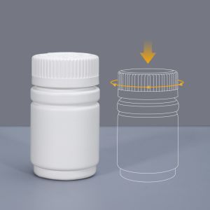 HDPE Body Material 100ml Child Proof Plastic Bottle for Medical Vitamin Pill