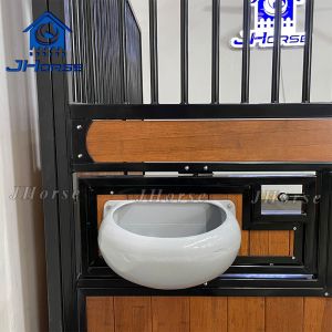 Space Efficient Swing Door Horse Stable Front Panel With Bamboo Infill