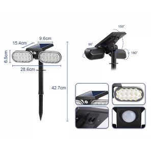 China IP65 Waterproof Solar Power Garden Lights Stick Lawn Stake Outdoor Pathway Yard LED on sale