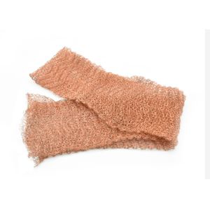 ODM Knitted Copper Wire Mesh Roll 50mm Width irregula Hole