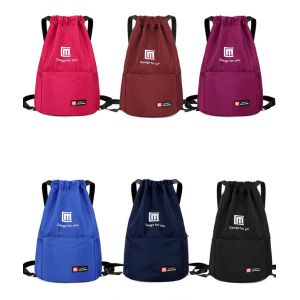 Large Sports Backpacks Nylon Material Lightweight With Front Zipper Pocket