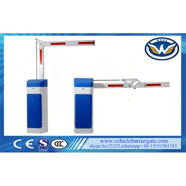 2mm Cold Rolled Steel Sheet Parking Barrier Systems Blue And White