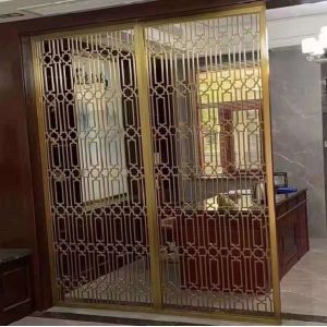 Decorative Partition Indoor Hotel Metal Privacy Screens