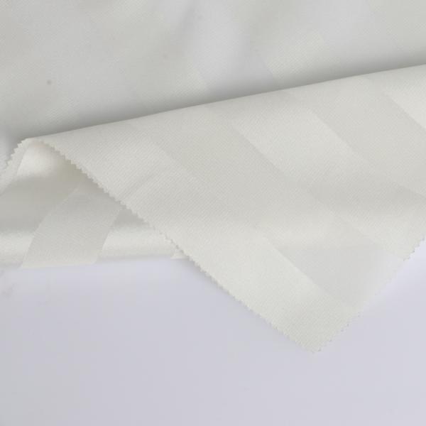 Wholesale Silk Like Soft Recycled Chiffon Satin Stripe polyester fabric for dress