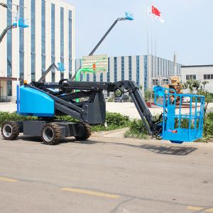 Electric 12m Telescopic Articulated Cherry Picker Boom Sky Lift New Aerial Work