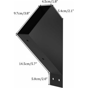 Pergola Brackets 6x6 Actual 5.6 "x 5.6" Rafter Post Brackets Deck Railing