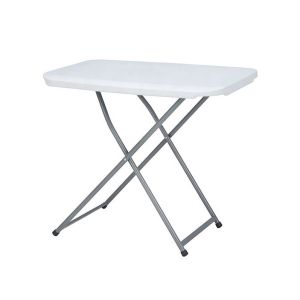 Outdoor Portable Folding Table, Simple Rectangular Plastic Dining Table And