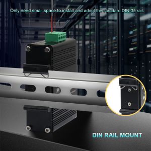 Mini Industrial 4-Port 10/100/1000T 802.3at PoE + 1-Port 100/1000X SFP Ethernet