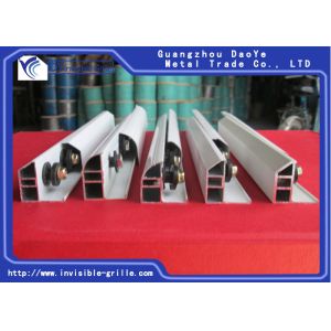 Plenty Hardy Material Aluminum Slide Track Channel For Invisible Grilles