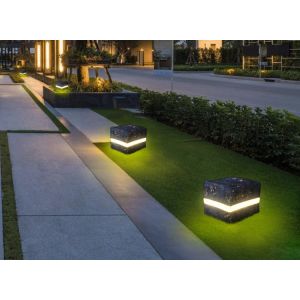 LED Stone lamp middle line luminous courtyard lawn lamp resin landscape lamp