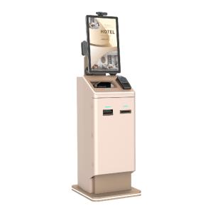 Self Service Kiosk For Hotels With Printer QR Code Scanner Cash Recycler