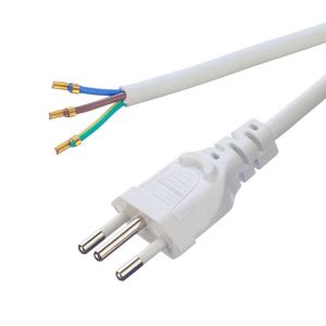 Customization Brazil 10A/250V 3 Pin Plug 3x0.75MM2 PS4 Power Cable for Salt Lamp