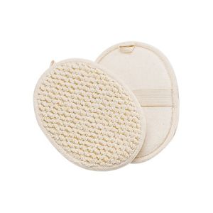 Eco - Friendly Brown Hemp Bath Body Scrubber Exfoliating Pads