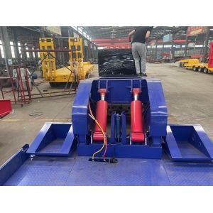 3 Axle Heavy Duty Low Loader Lowboy Semi Trailers For Excavator Transport