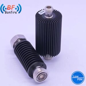 Red 100W Adjustable Attenuator RF Coaxial Adaptor DC-3800MHz DIN Female to Male