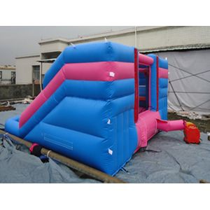 Outdoor Amusement Park Black Color Inflatable Water Slide With Pool For Kids