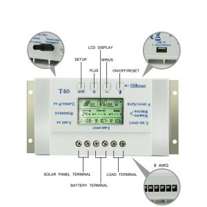 50v Max PV Voltage Solar Panel Charger Controller MPPT 72V 30a 60a 80a 110v 240v