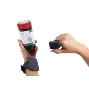 Mini Wearable Ring Wireless Laser Barcode Scanner For Warehousing