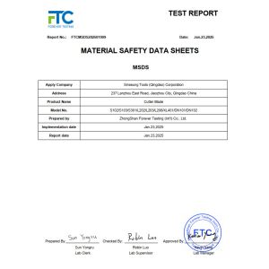 SINSEUNG TOOLS（QINGDAO） CORPORATION Certifications