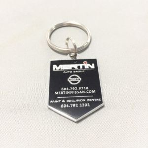 Zinc alloy keychain keyring custom logo metal shield shape suitable for and