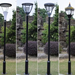 Courtyard Solar Led Lights 750mmx550mm Aluminum+PC IP65 E27 Replaceable