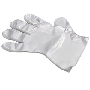 China Transparent Disposable Safety Gloves , Disposable Polyethylene Gloves on sale