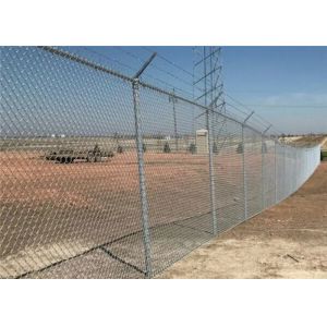 48" X 100" Chain Link Mesh Fence Galvanized Silver Coated