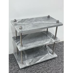 Multi Tier Marble Shelf Table Custom Craft Marble High Durability