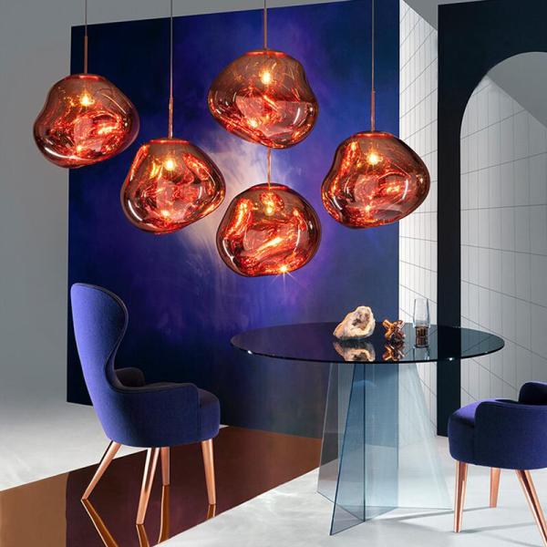 Red glass globe pendant light for kitchen Bedroom Dining room Lighting Fixtures (WH-GP-21)