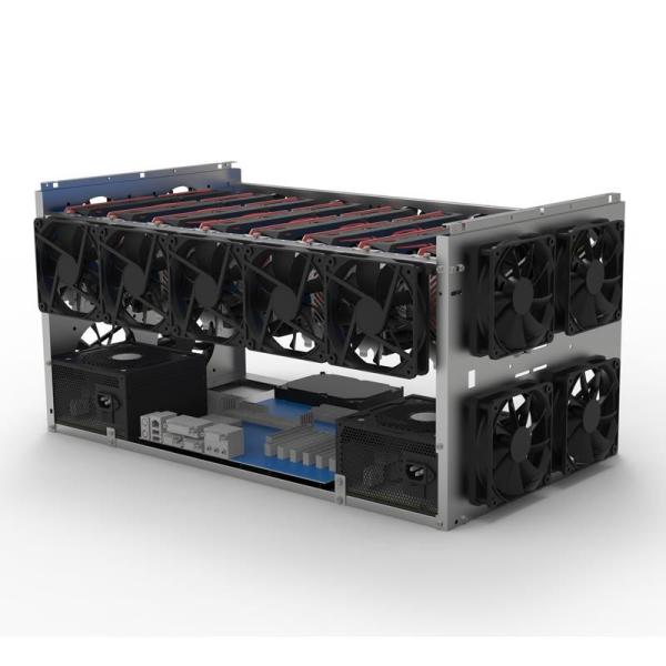 Graphics Case Crypto Coin 8gpu Ethereum ETH Mining Frame Rig Open Air Stackable