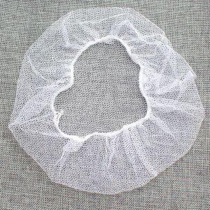 Colored Disposable Surgical Head Covers Net Cap With Single Or Double Ealstic