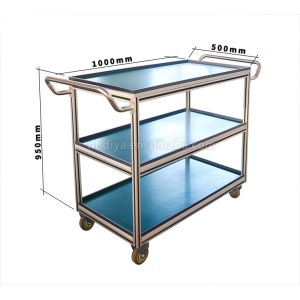 Customized Tote Cart Cold Pressing / Rolling Aluminium Profile Easy Assemble