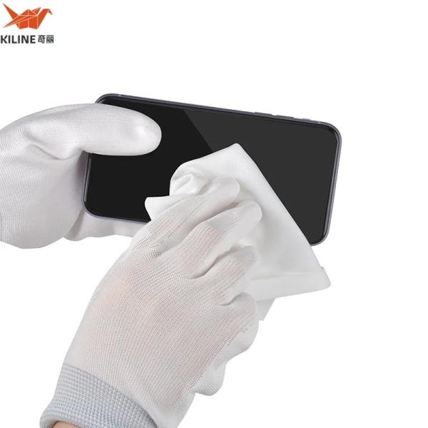 Quality Class 1000 Polyester Cleanroom Wipes 9x9 White 110gsm wholesale